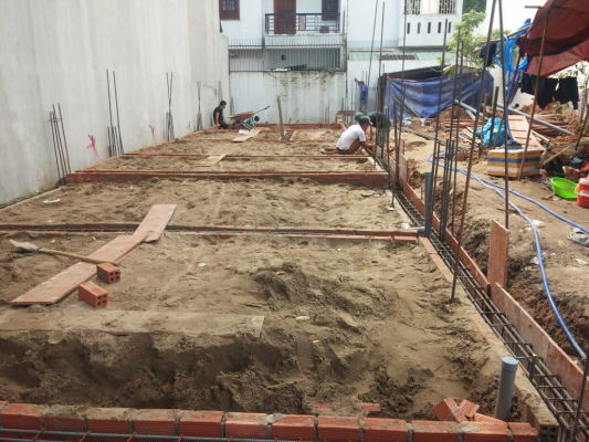 Quá trình khảo xây dựng căn chưng cư mini tại ngõ 376 Thụy Khuê